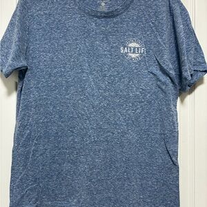 Salt Life Heathered Blue Short Sleeve Tee